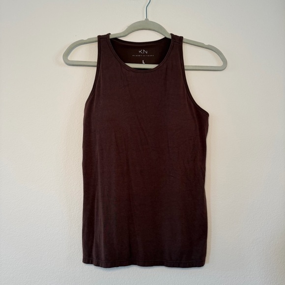 Klassy Network Chocolate Brown Tank Top with Built In Bra - Picture 4 of 5